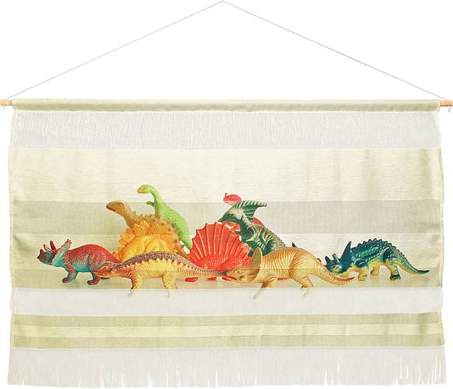 Kids Dino Parade Beige Wall Decor - Thumbnail - Image 1