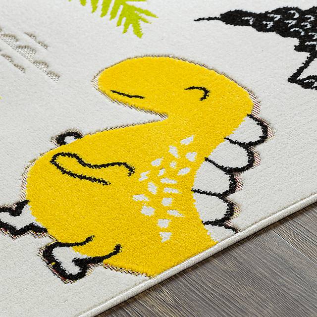 Kids Dino Vacation White 5' x 7' Rug - Thumbnail - Image 5