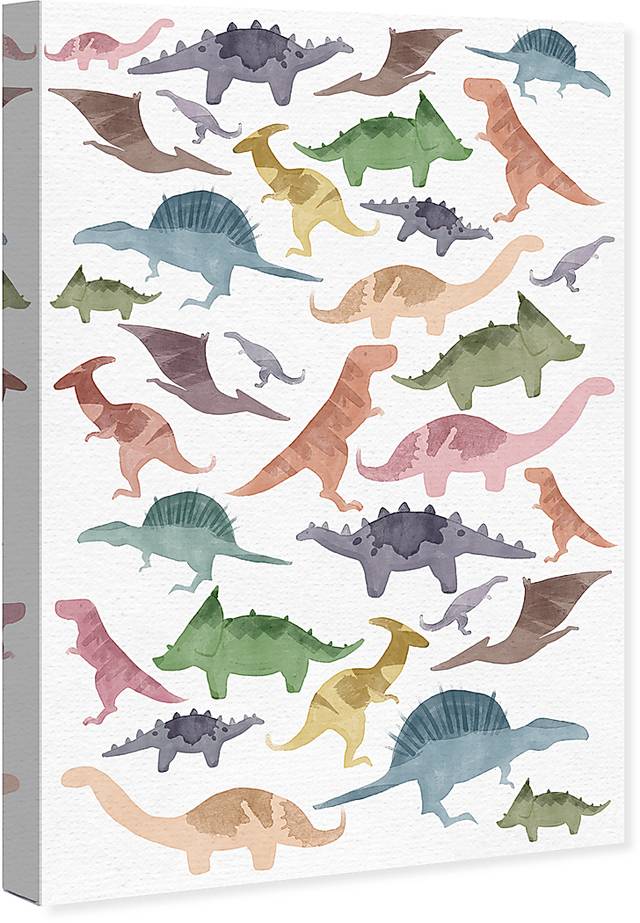 Kids Dinosaur Party White Wall Art - Thumbnail - Image 2