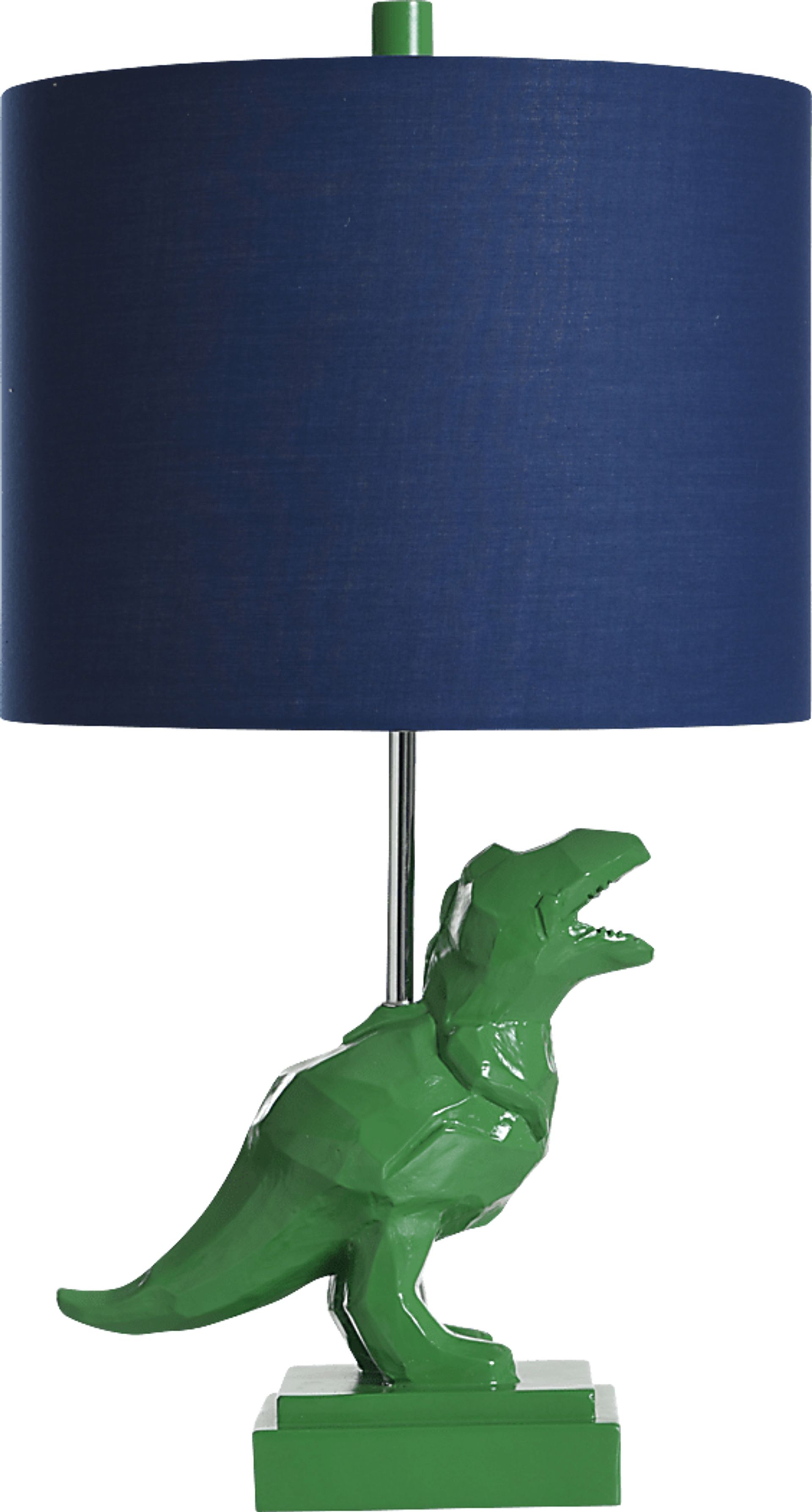 Kids Dinosaurs Decor Green Dinosaur Table Lamp - Image 1
