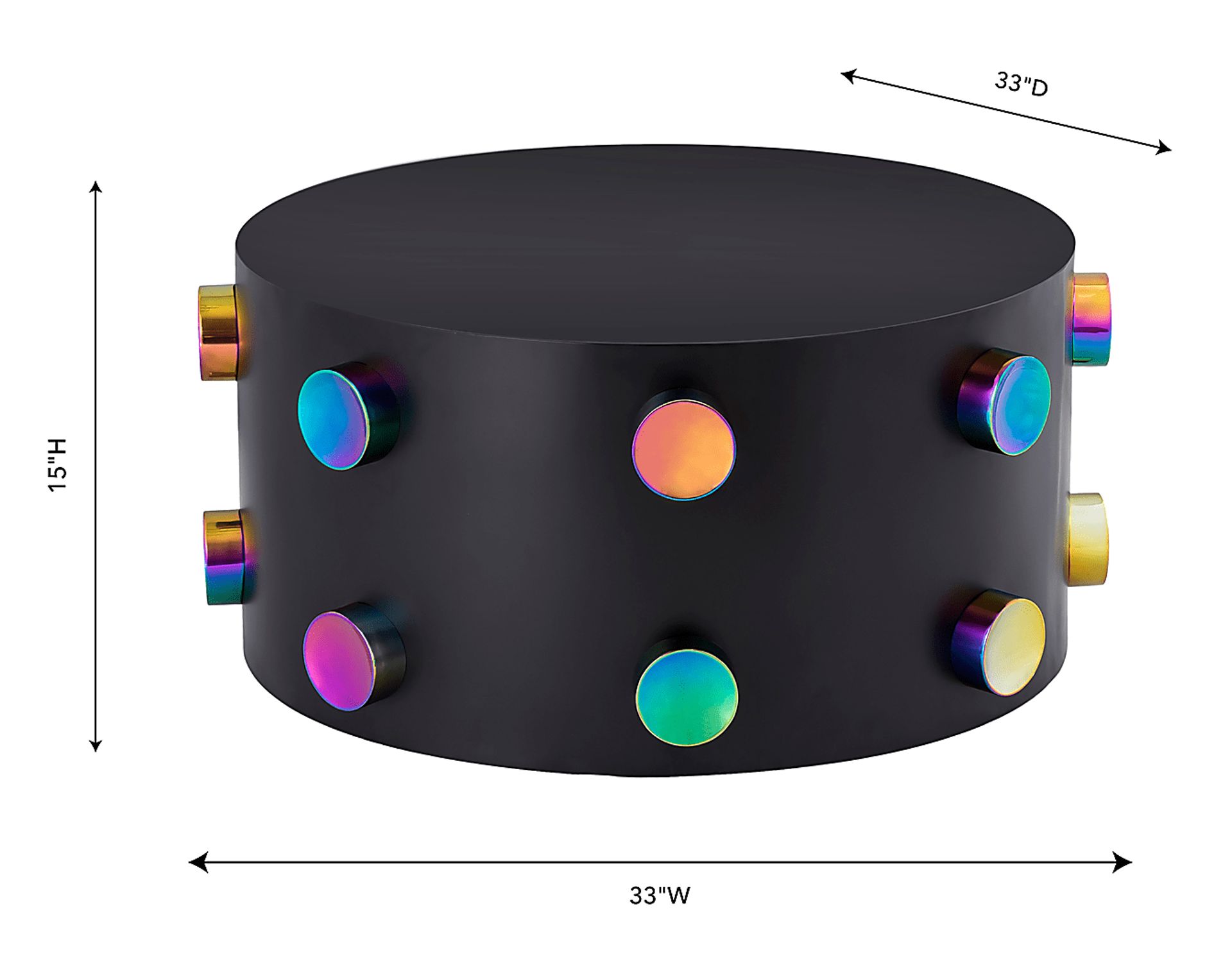 Discostar Black Cocktail Table - Image 6