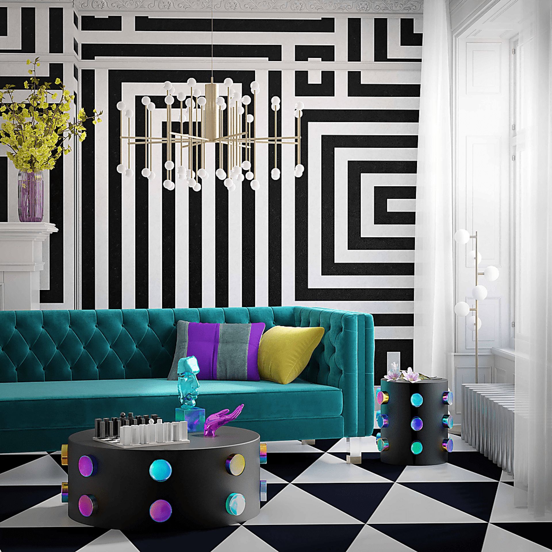 Discostar Black End Table - Image 5
