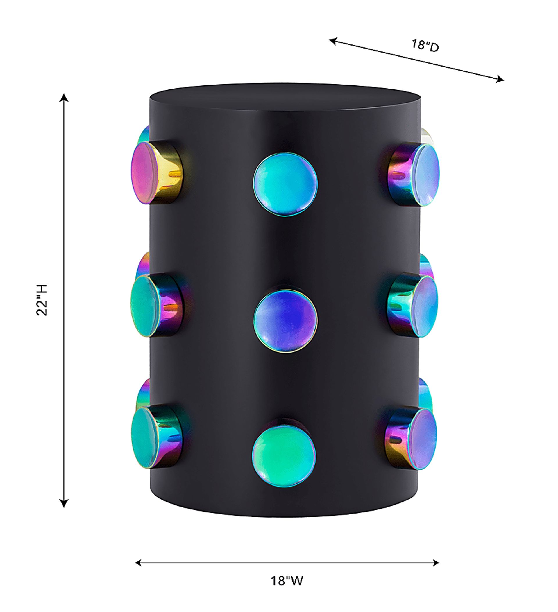 Discostar Black End Table - Image 6