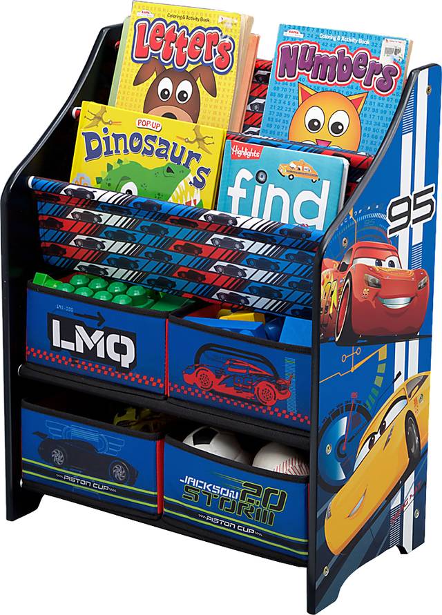 Kids Disney Cars Blue Bookcase - Thumbnail - Image 2