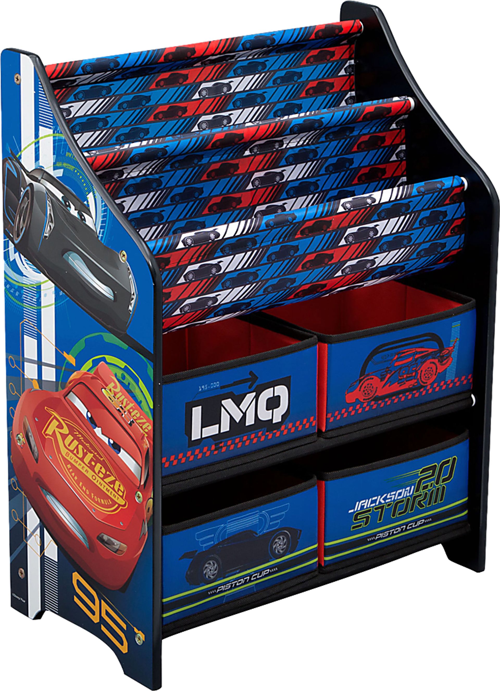 Kids Disney Cars Blue Bookcase - Image 1