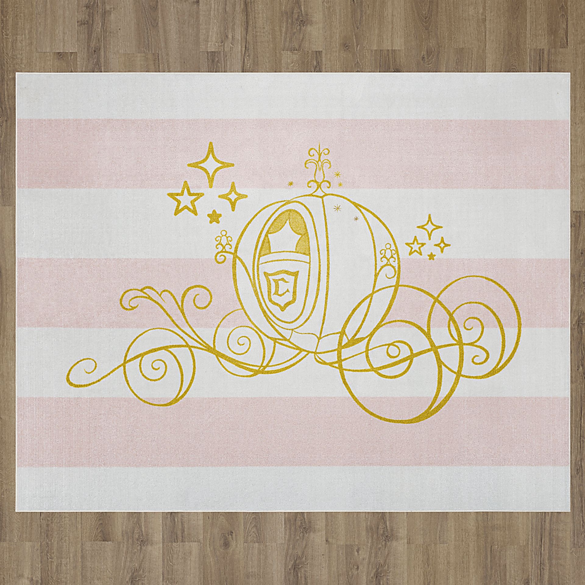 Kids Disney Cinderella Carriage White 5' x 8' Rug - Image 4