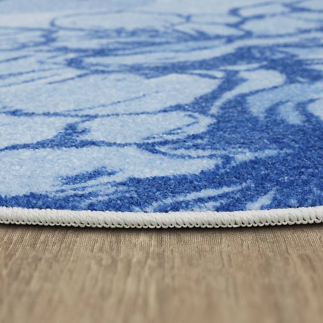 Kids Disney Cinderella Castle Light Blue 5' Round Rug - Thumbnail - Image 8