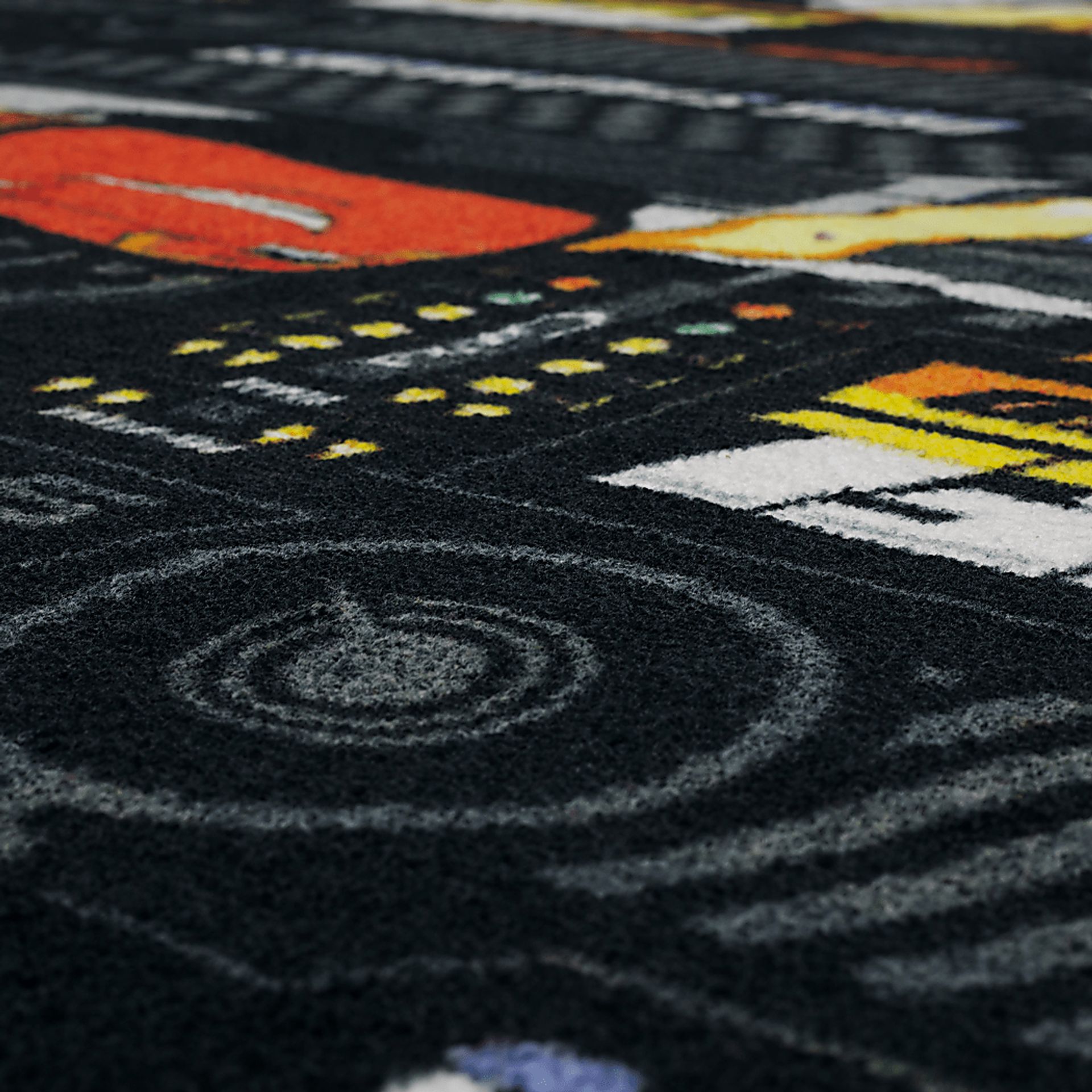 Disney Drag Strip Polyester Fabric Rug | Rooms to Go