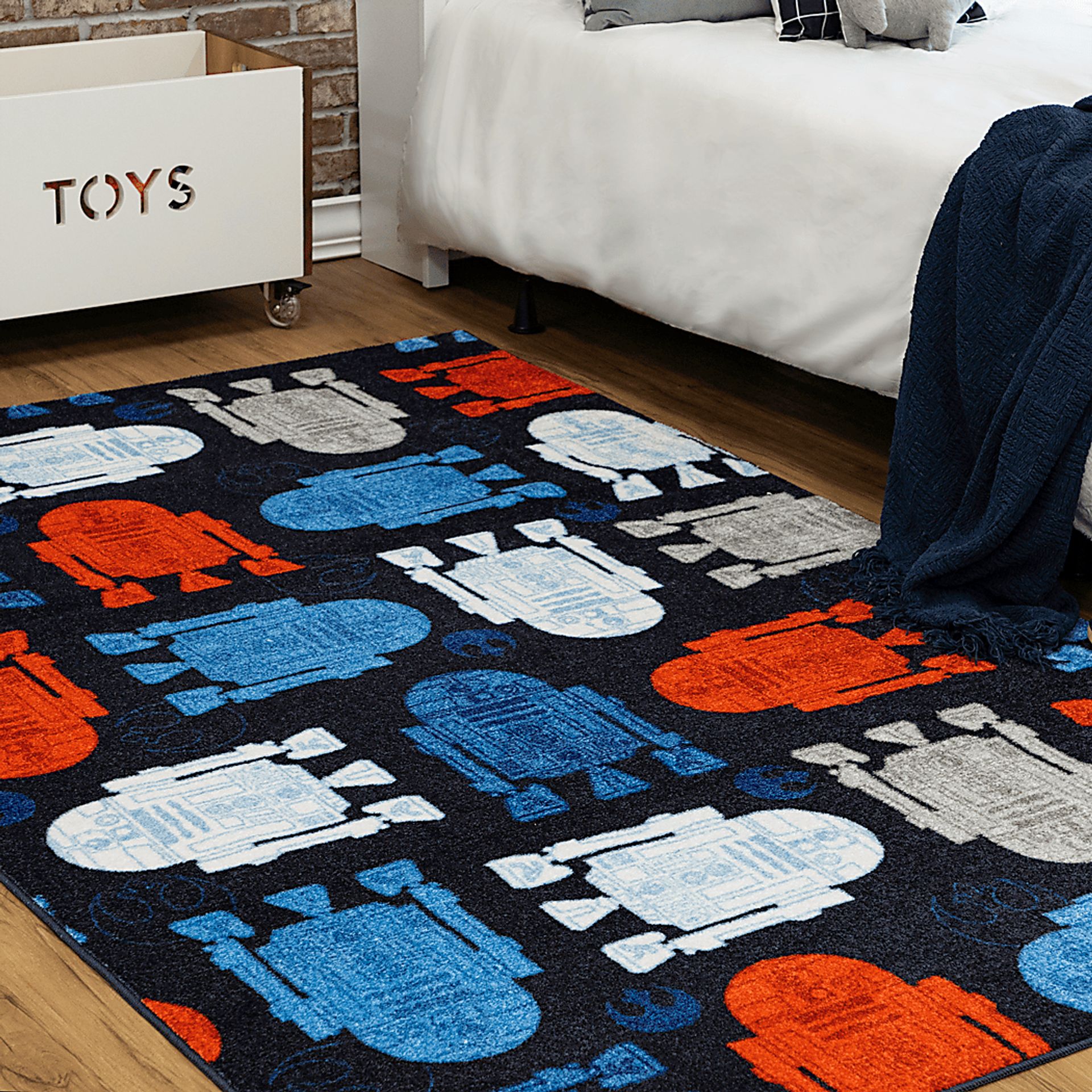Kids Star Wars Droid Fun Navy 8' x 10' Rug - Image 9