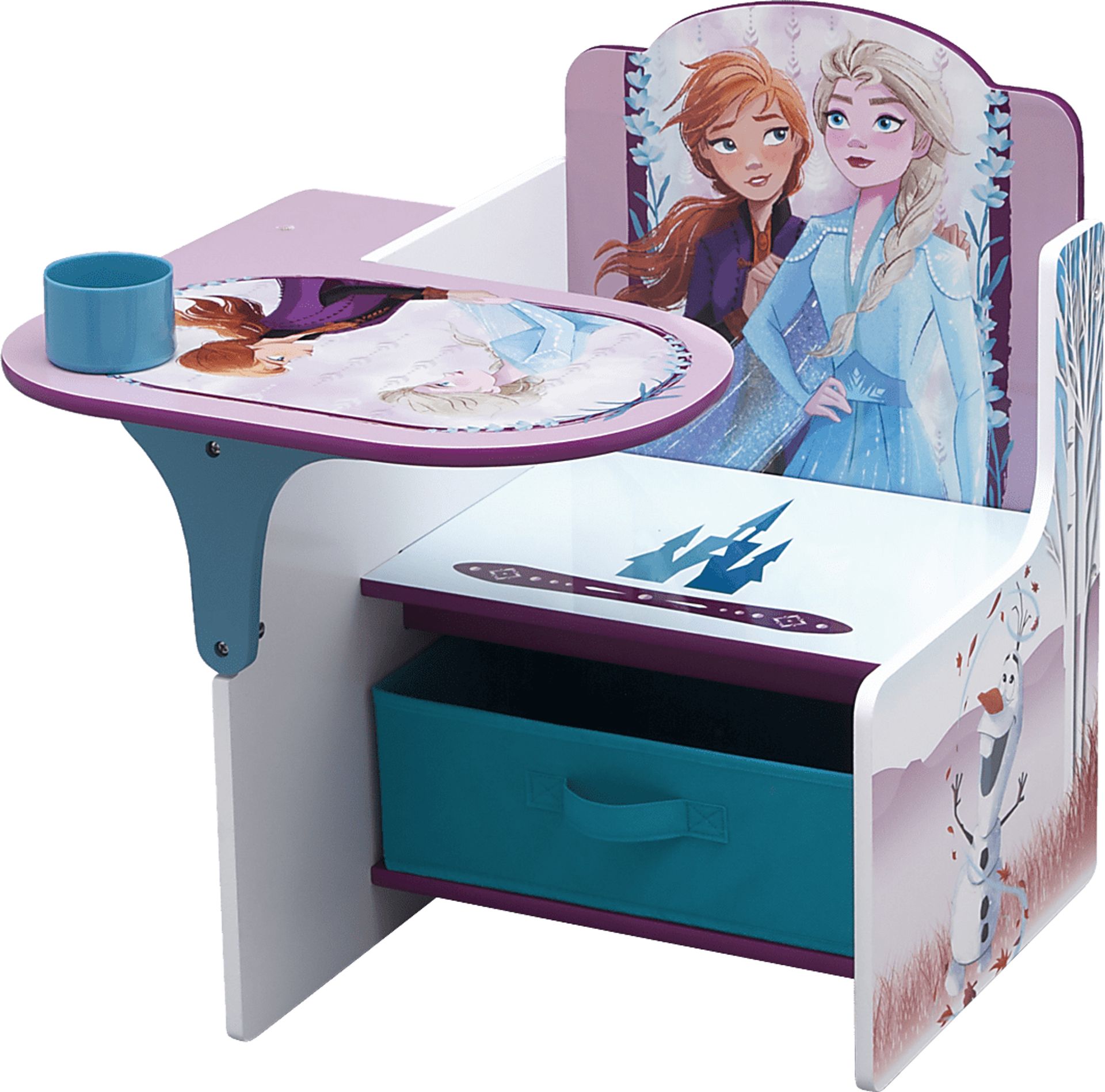Kids Disney Frozen II Lilac Chair Desk - Image 2