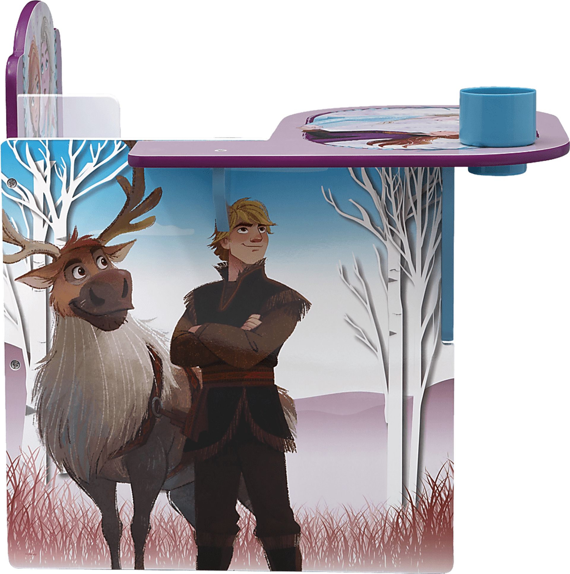 Kids Disney Frozen II Lilac Chair Desk - Image 3