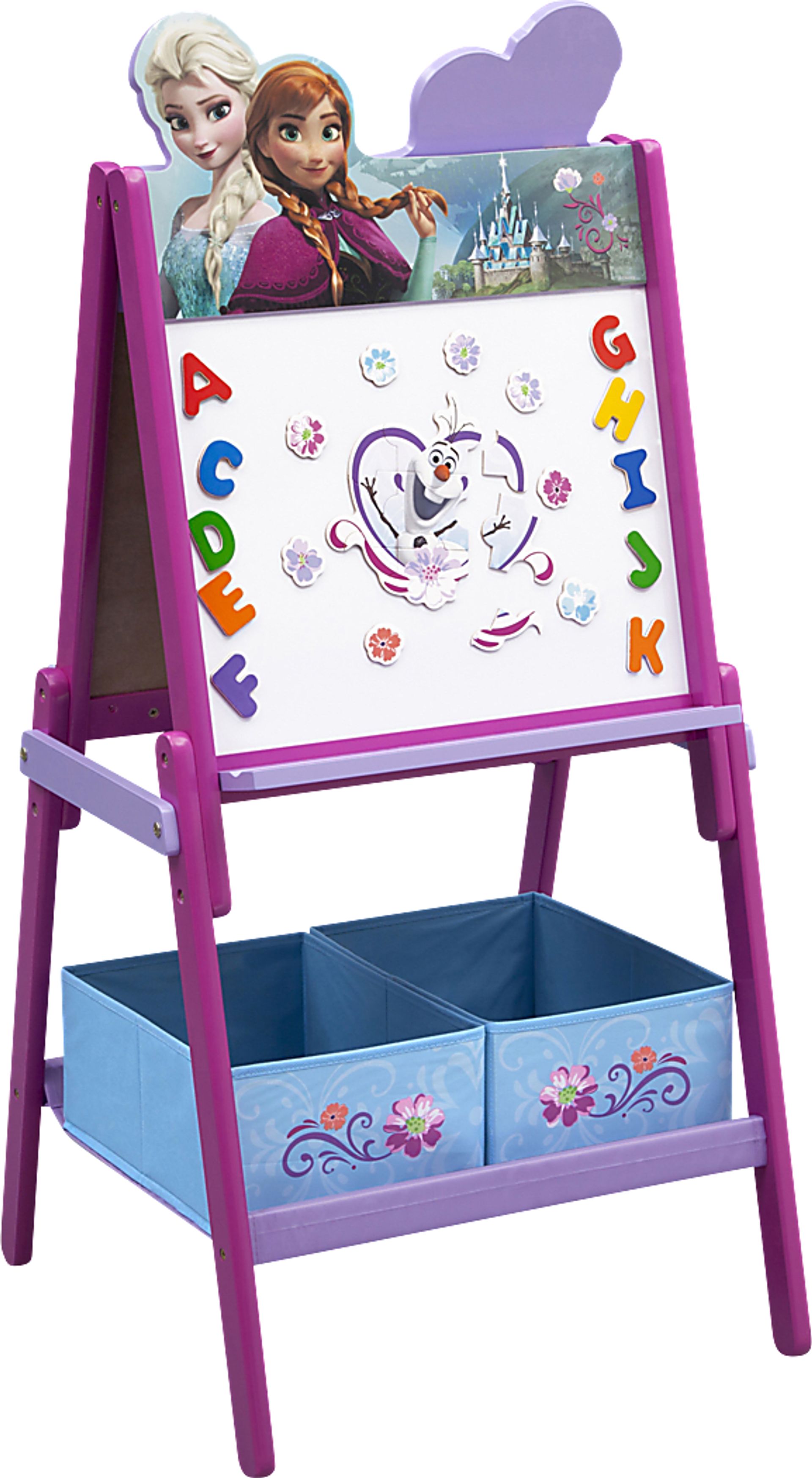 Kids Disney Frozen II Lilac Easel with Storage - Image 3