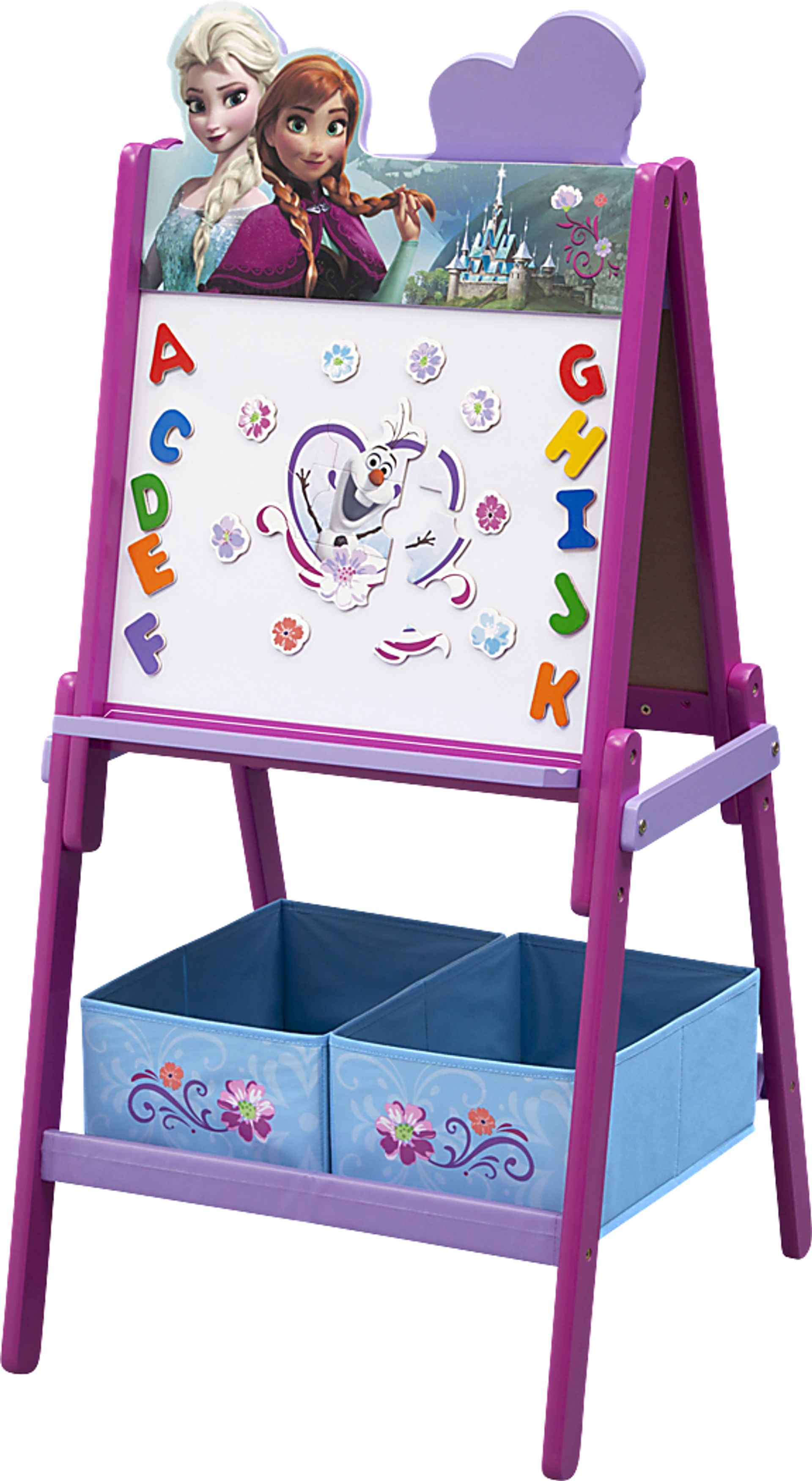 Kids Disney Frozen II Lilac Easel with Storage - Image 1