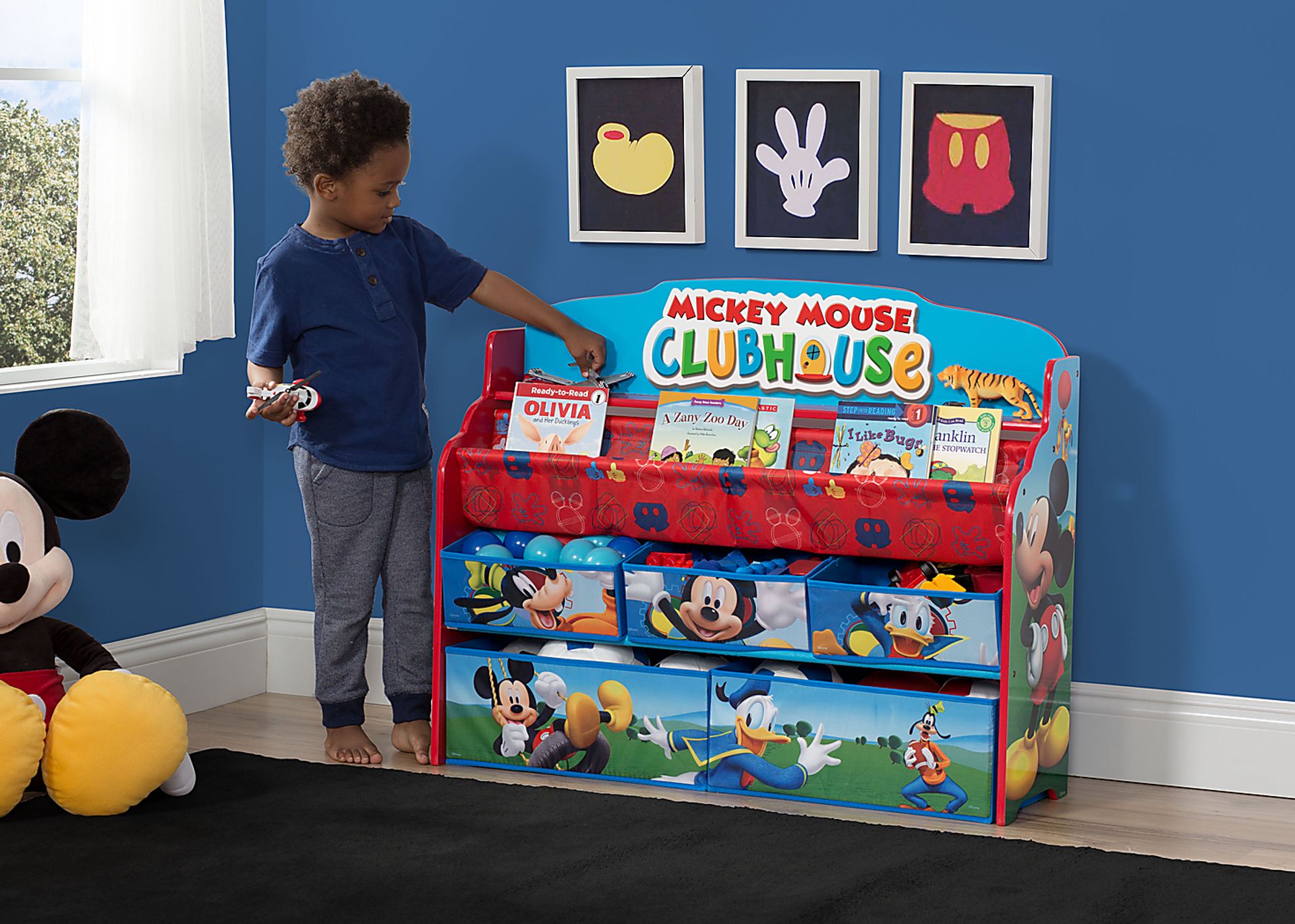 Kids Disney Mickey Mouse Blue Bookcase - Image 4