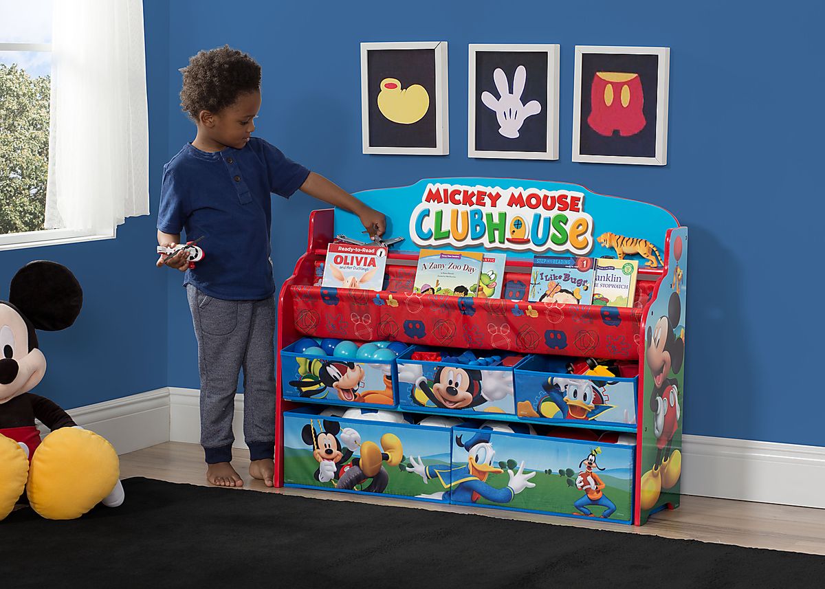 Delta Children Mickey Mouse Book And Toy Organizer Disney Mickey