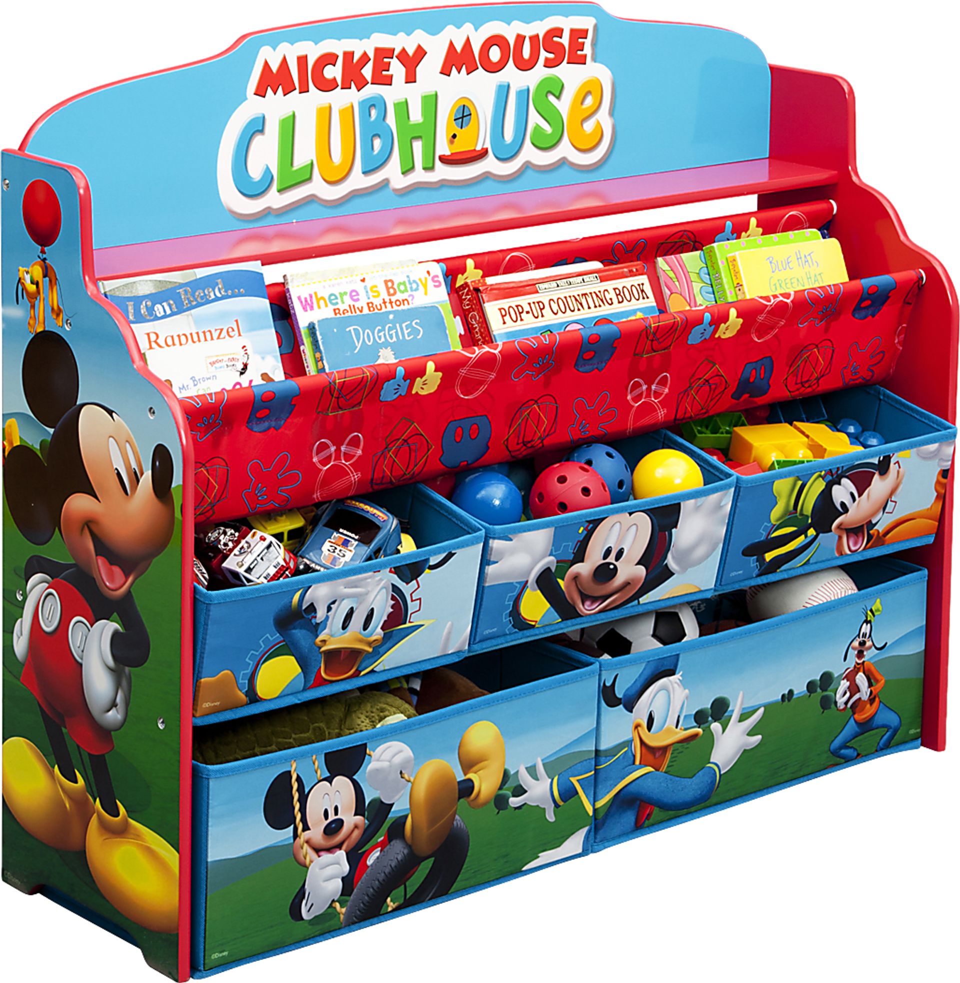 Kids Disney Mickey Mouse Blue Bookcase - Image 1
