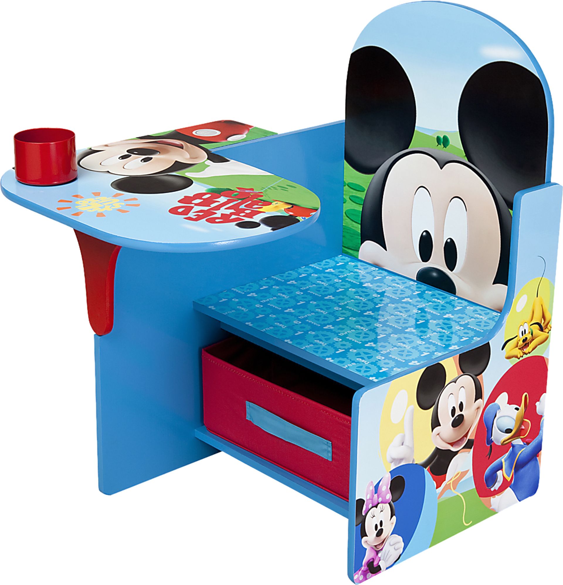 Kids Disney Mickey Mouse Blue Chair Desk - Image 2