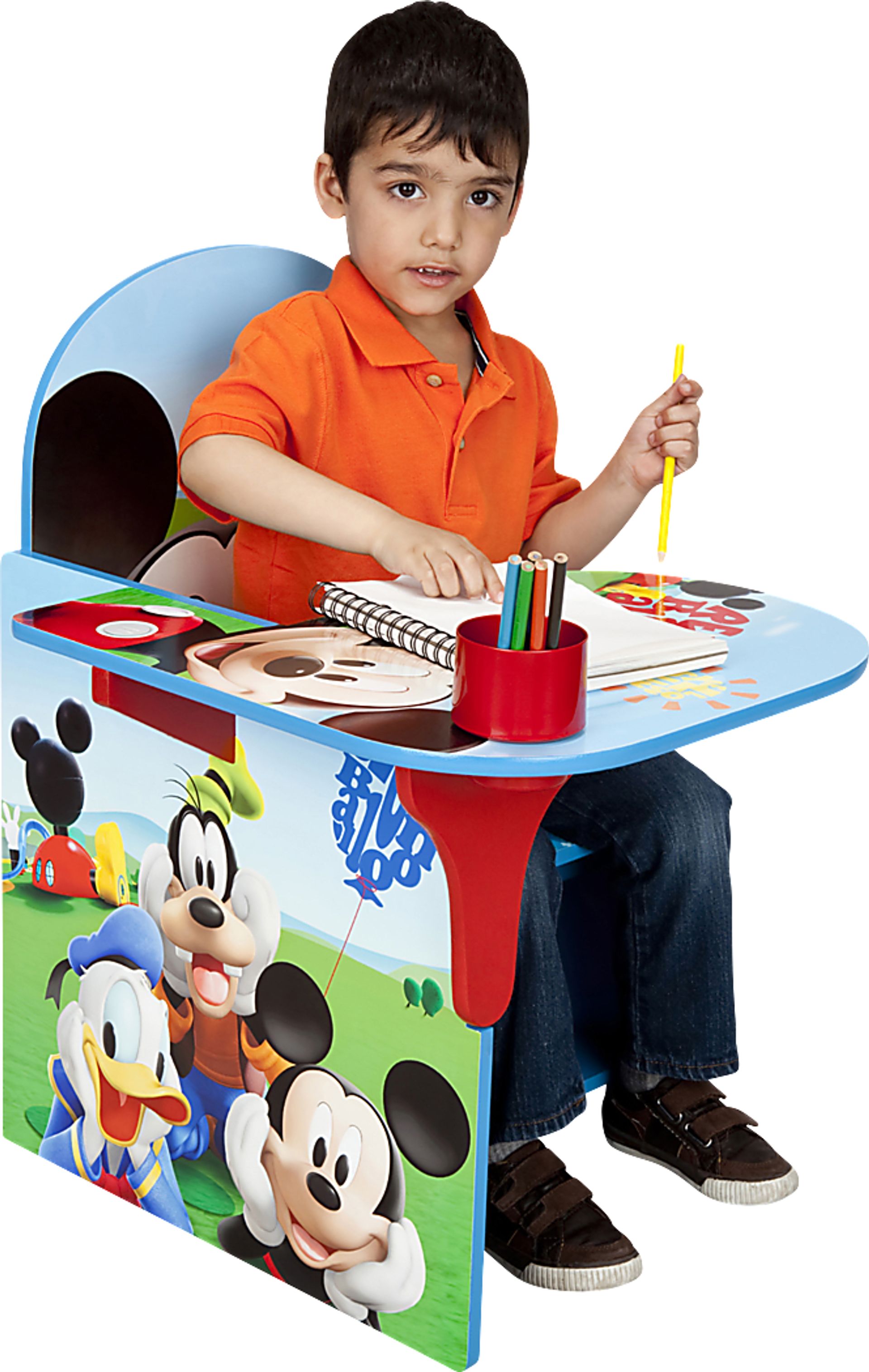 Kids Disney Mickey Mouse Blue Chair Desk - Image 3