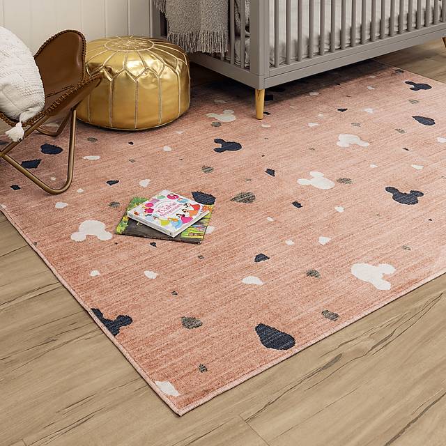 Kids Disney Mickey Mouse Terrazzo Blush 3' x 5' Rug - Thumbnail - Image 3