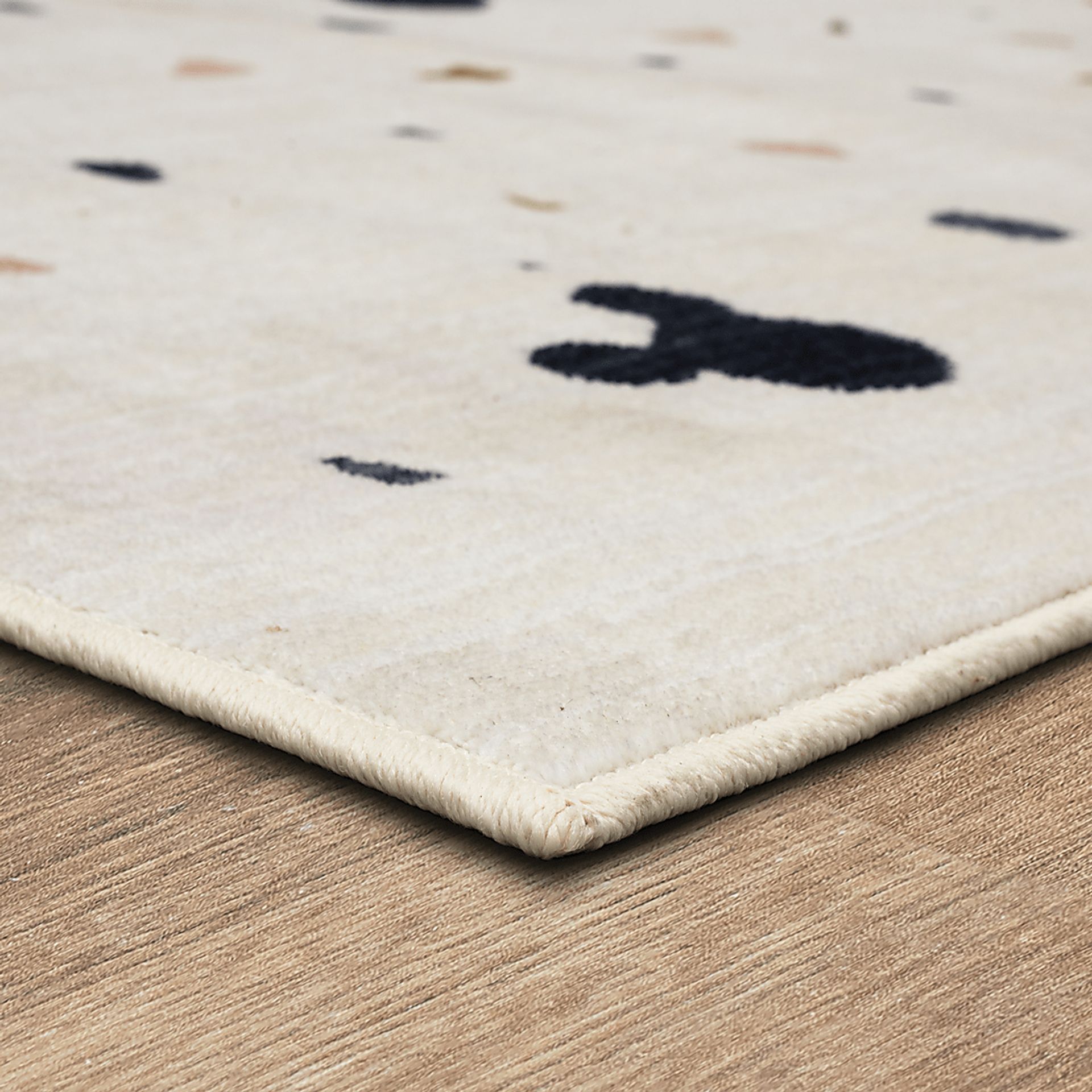 Kids Disney Mickey Mouse Terrazzo Ivory 5' x 7' Rug - Image 5