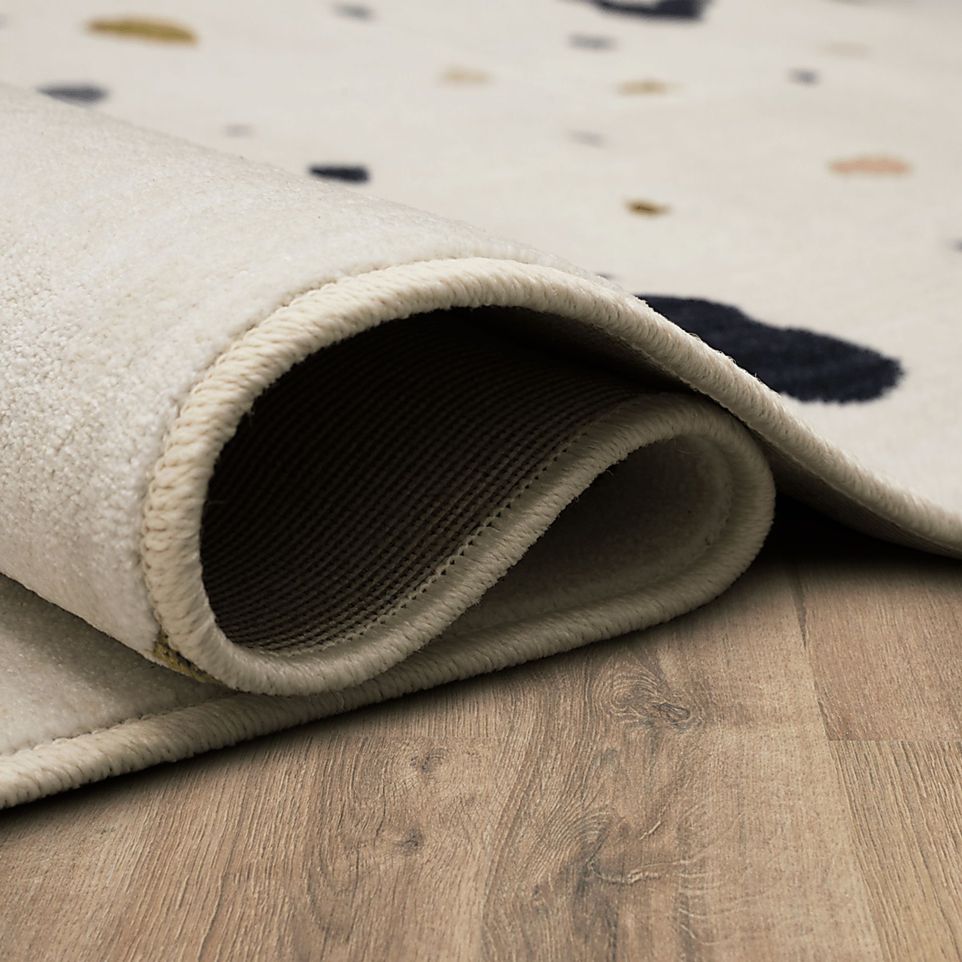 Kids Disney Mickey Mouse Terrazzo Ivory 5' x 7' Rug - Image 8