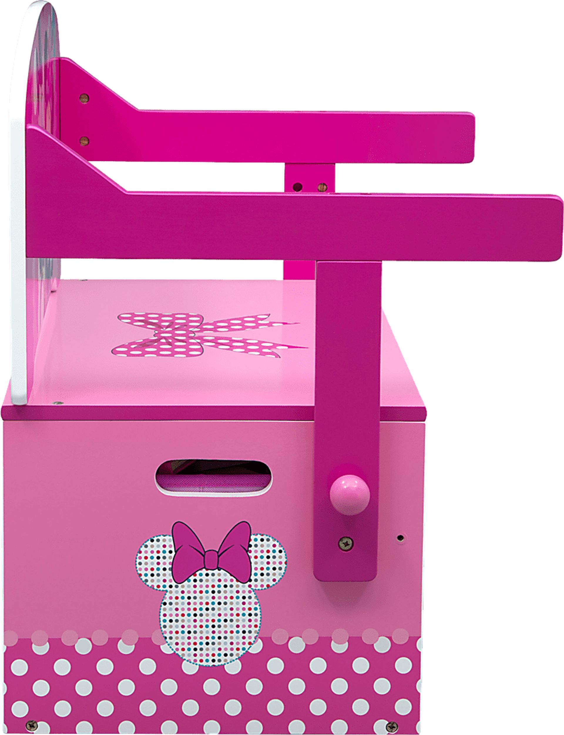 Kids Disney Minnie Mouse Pink Convertible Bench - Image 4
