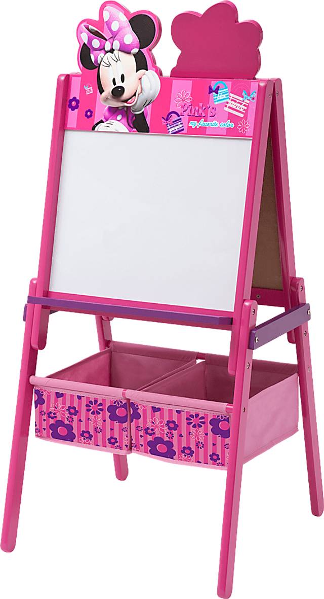 Kids Disney Minnie Mouse Pink Easel with Storage - Thumbnail - Image 6
