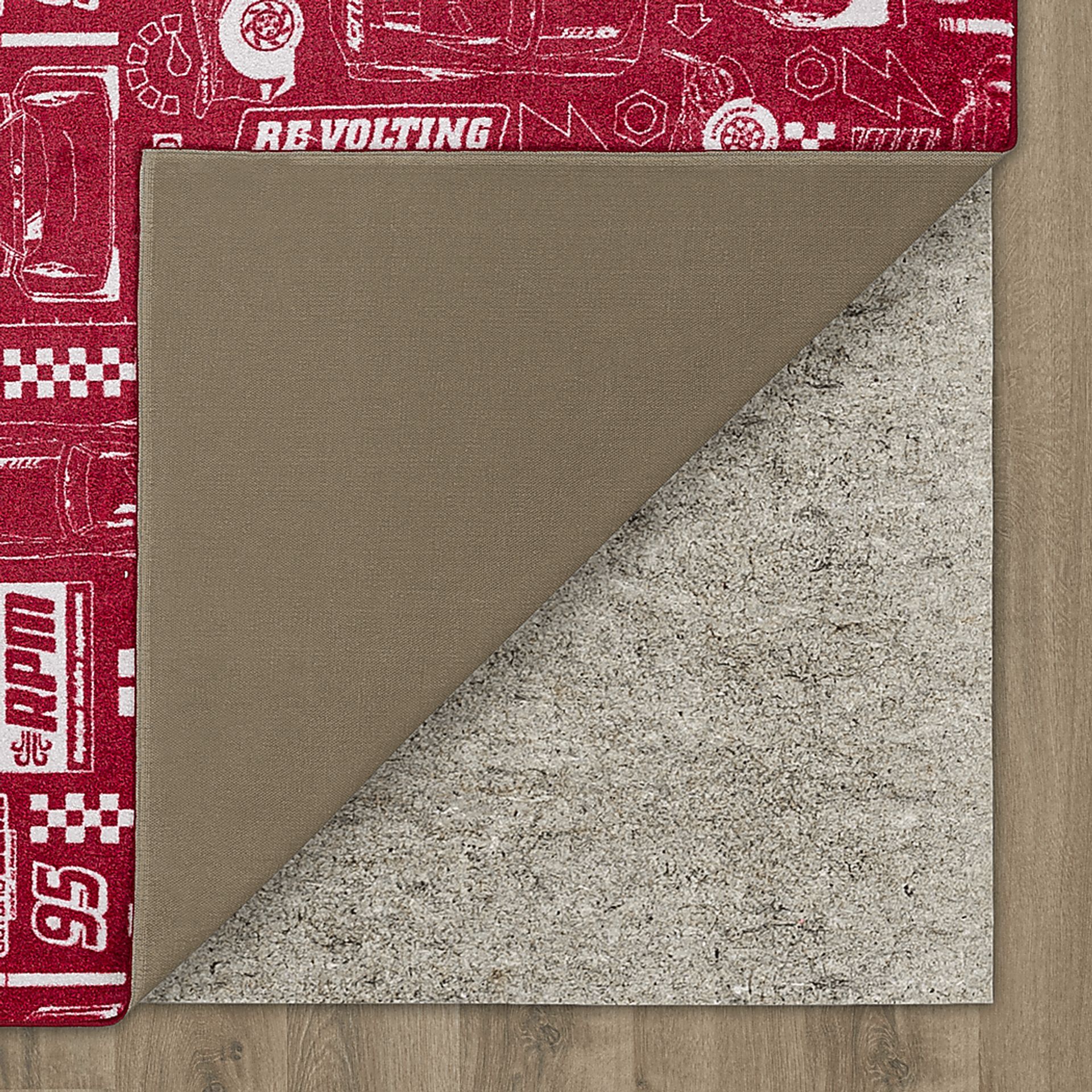 Kids Disney Piston Cup Red 8' x 10' Rug - Image 9