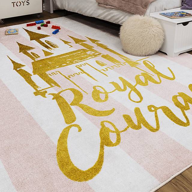 Kids Disney Royal Courage White 5' x 8' Rug - Thumbnail - Image 3