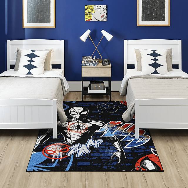 Kids Disney Spiderman Action Multi 3'4 x 5' Rug - Thumbnail - Image 3