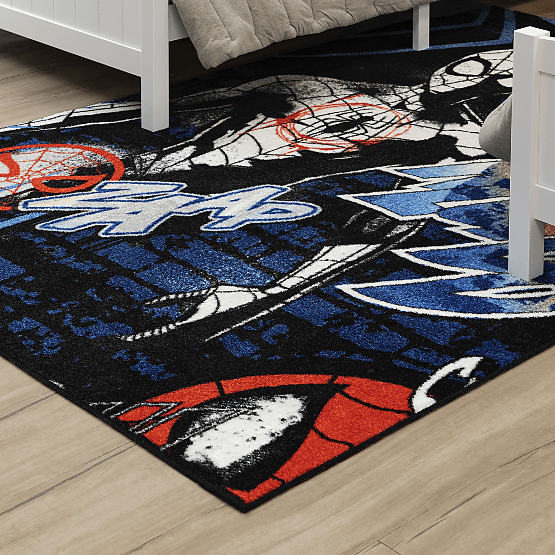 Kids Disney Spiderman Action Multi 3'4 x 5' Rug - Image 4