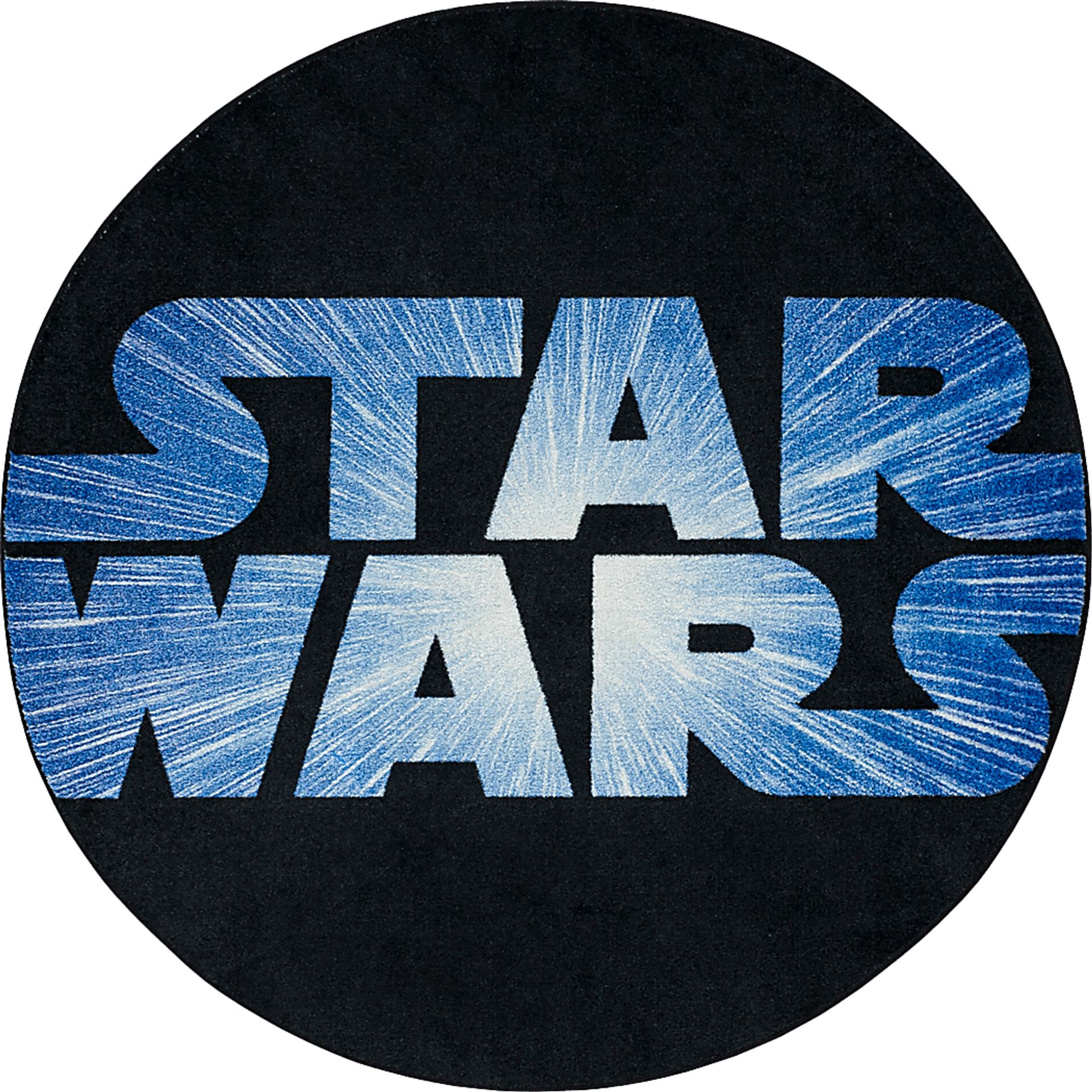 Kids Star Wars Force Black 5' Round Rug - Image 1