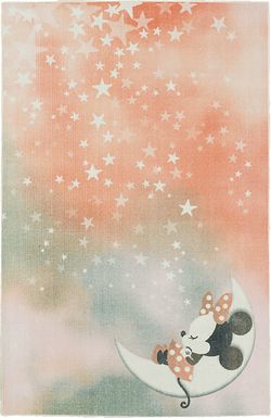 Kids Disney's Starry Dreams Minnie Mouse Pink 3' x 5' Rug
