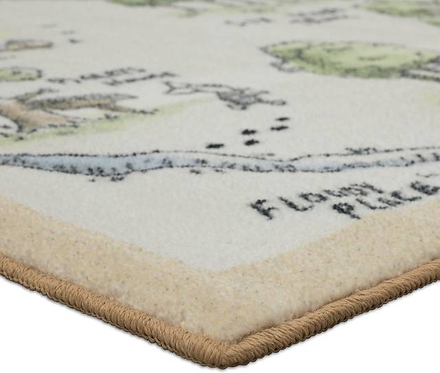 Kids Disney Winnie The Pooh 100 Acre Wood Map White 3' x 5' Rug - Thumbnail - Image 2