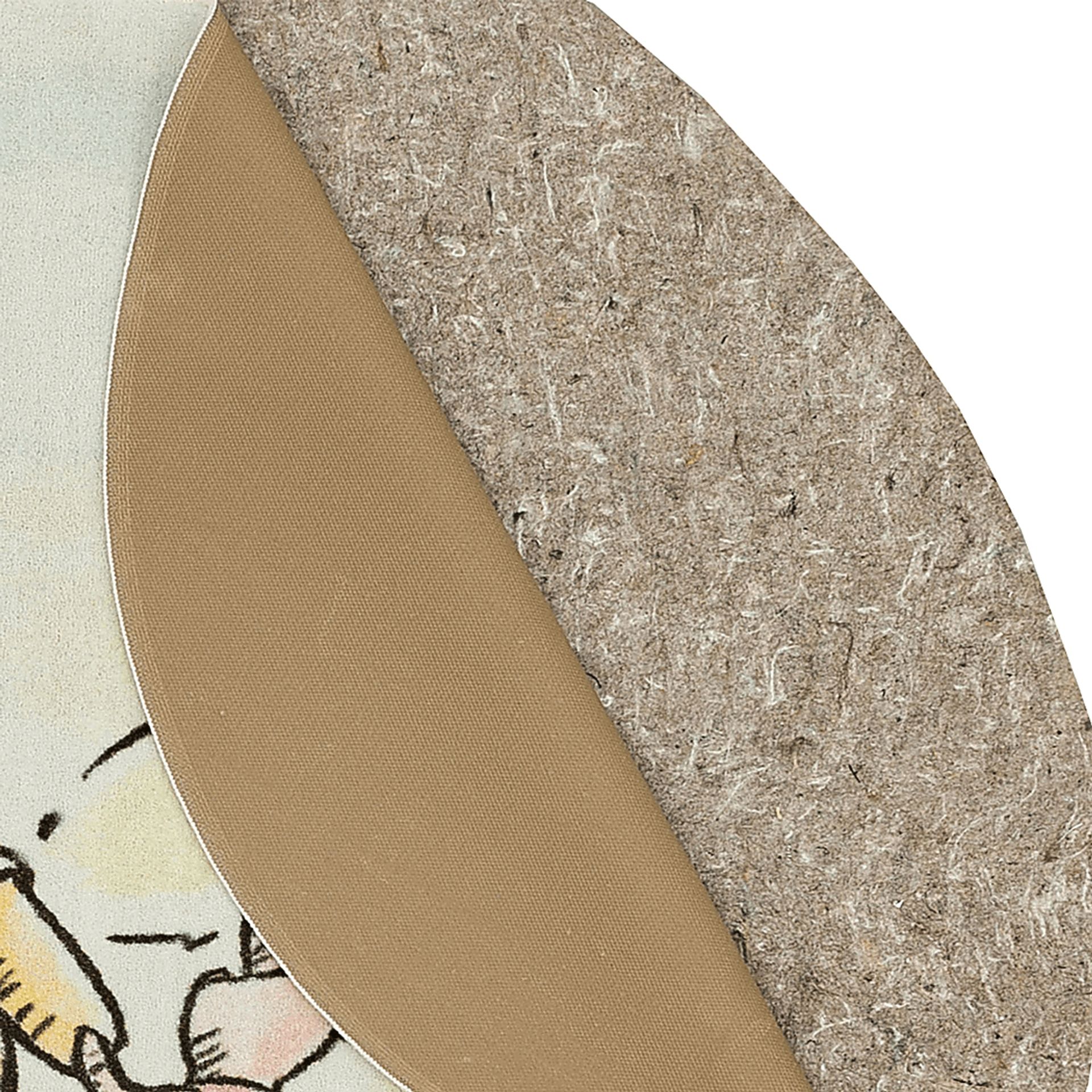 Kids Disney Winnie The Pooh Friendship White 5' Round Rug - Image 3