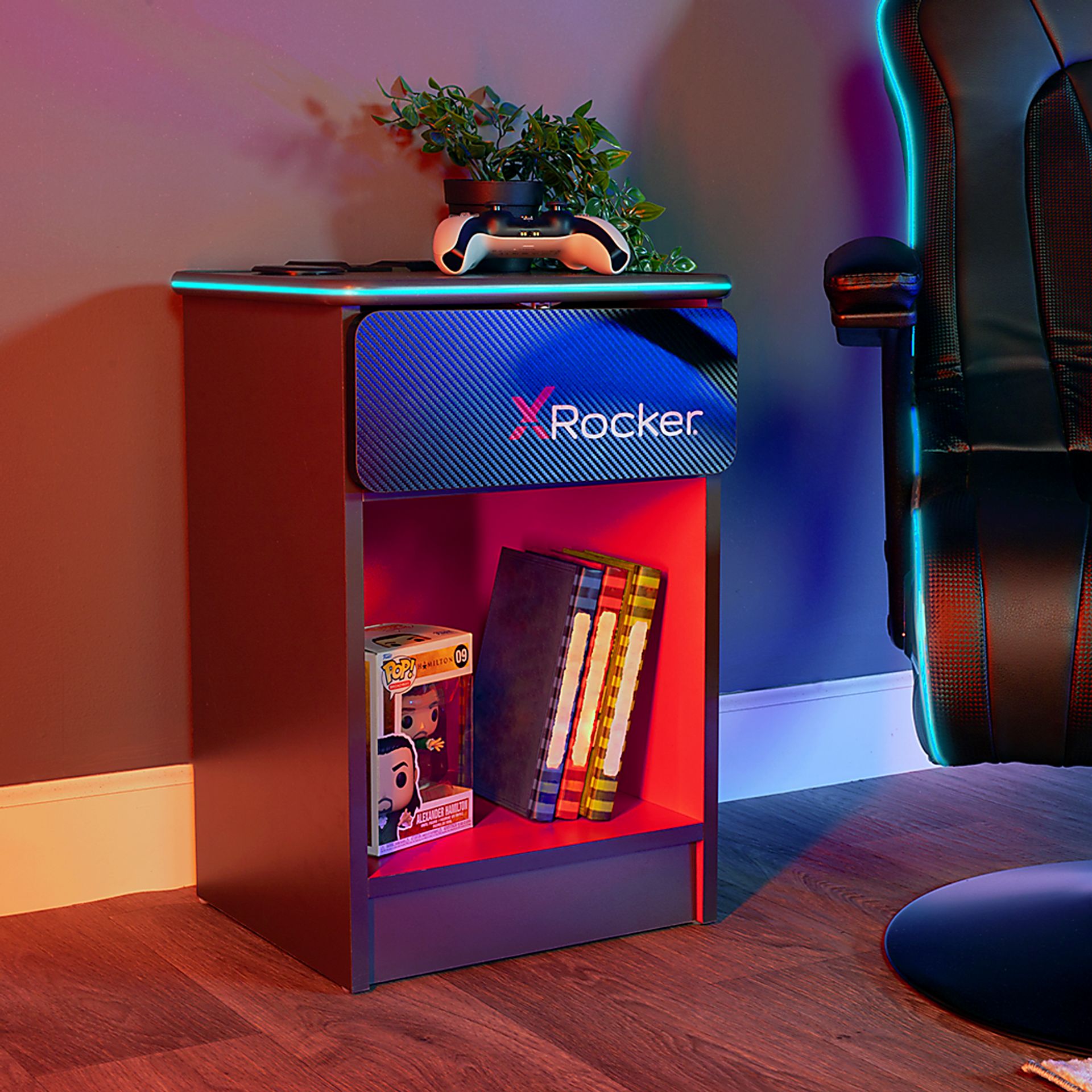 Kids Disodan Gray End Table with LED - Image 2