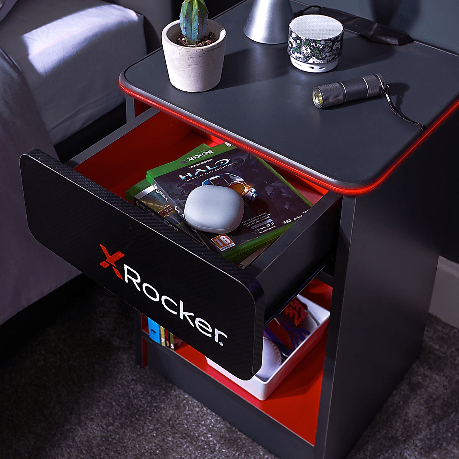 Kids Disodan Gray End Table with LED - Image 7
