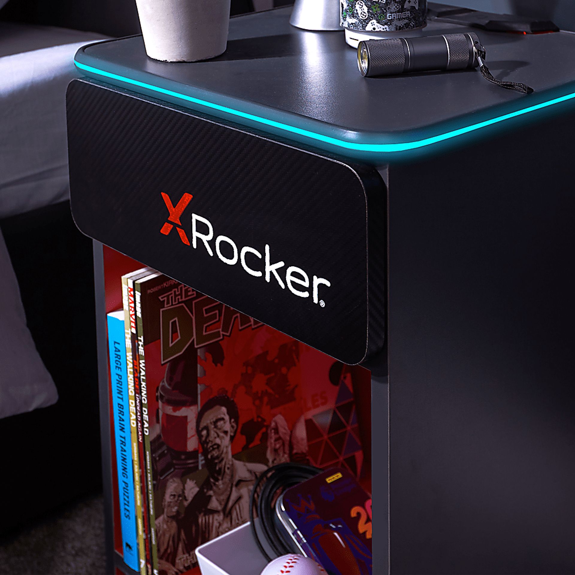 Kids Disodan Gray End Table with LED - Image 9