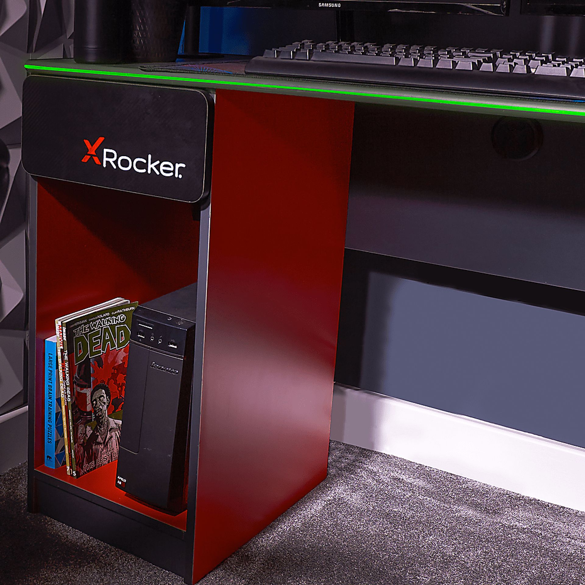 Kids Disodan Gray Gaming Desk - Image 7