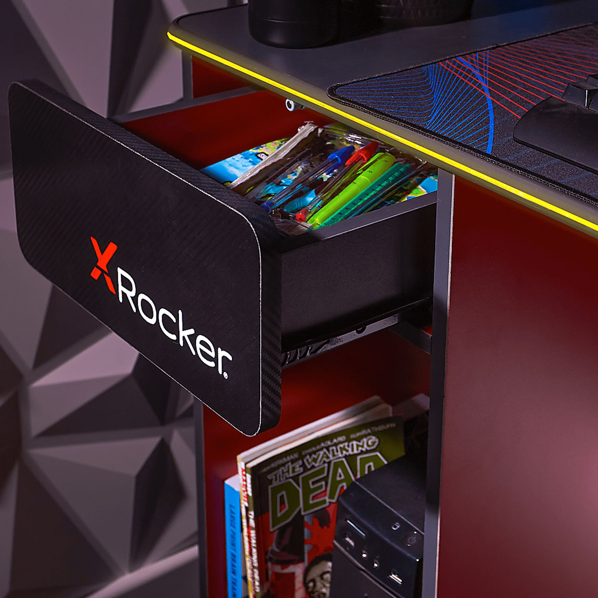 Kids Disodan Gray Gaming Desk - Image 9
