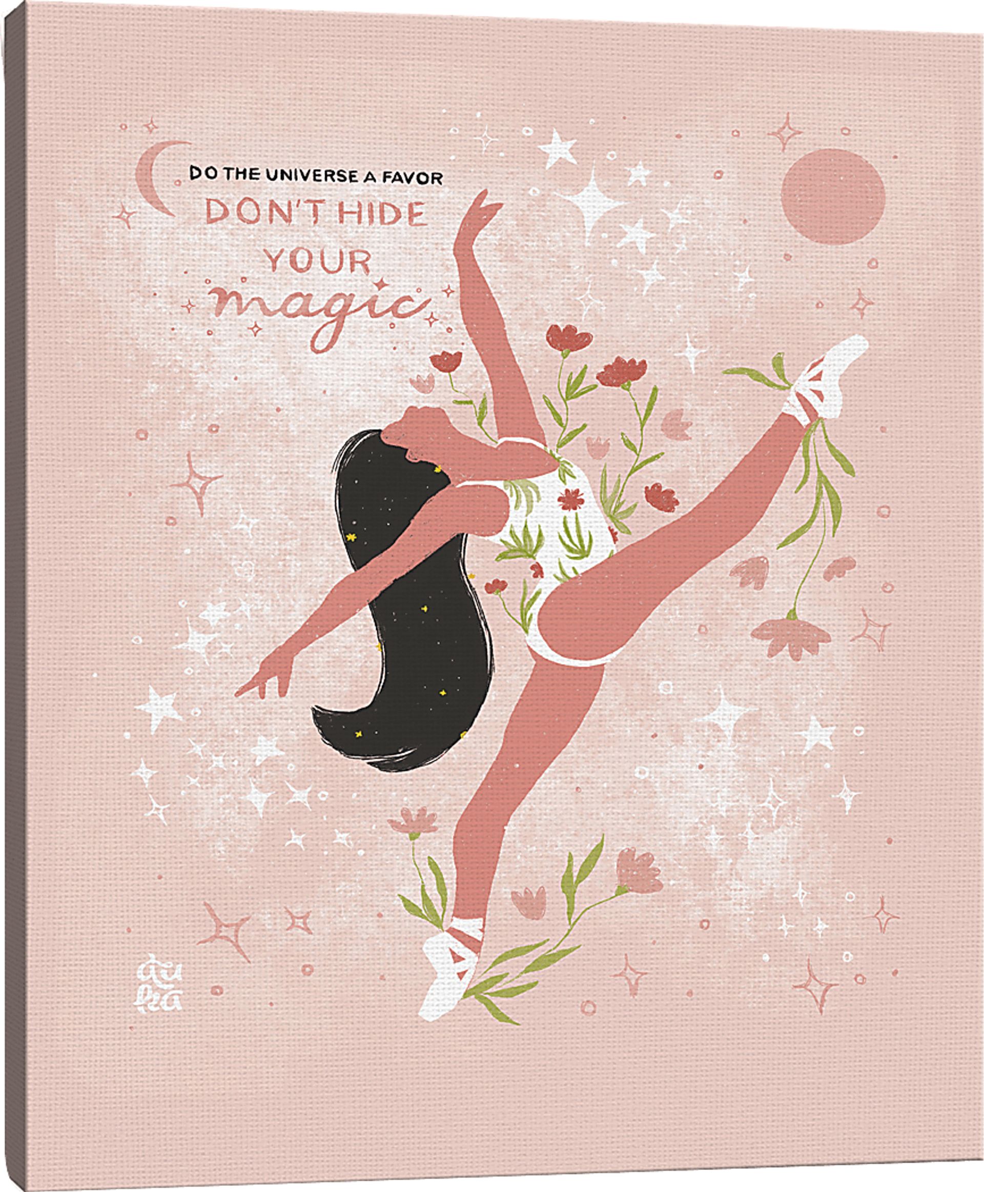 Kids Don't Hide Your Magic II Pink Artwork - Image 1
