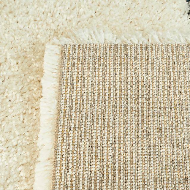 Kids Double Rainbow Cream 5'3 x 7' Rug - Thumbnail - Image 3