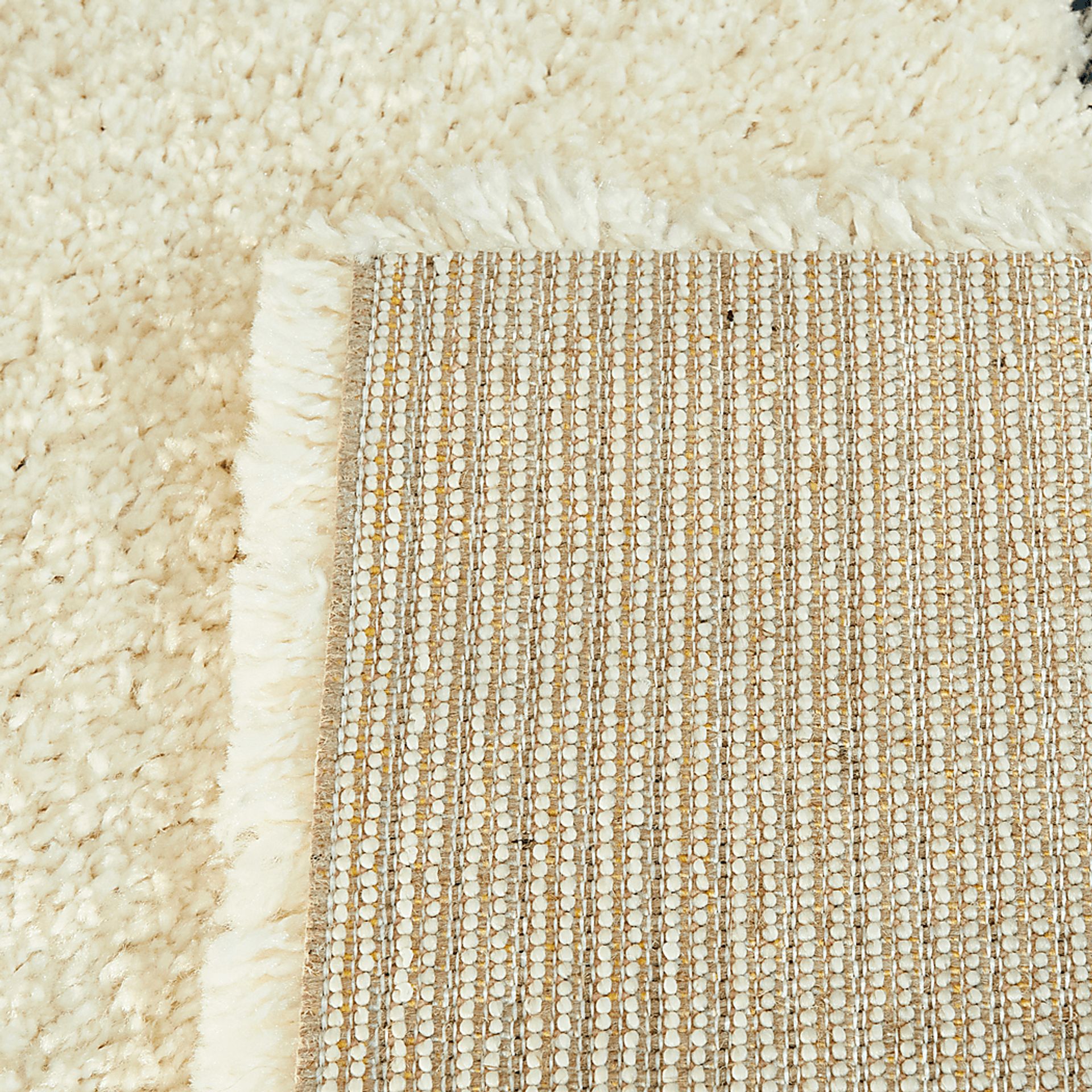 Kids Double Rainbow Cream 5'3 x 7' Rug - Image 3