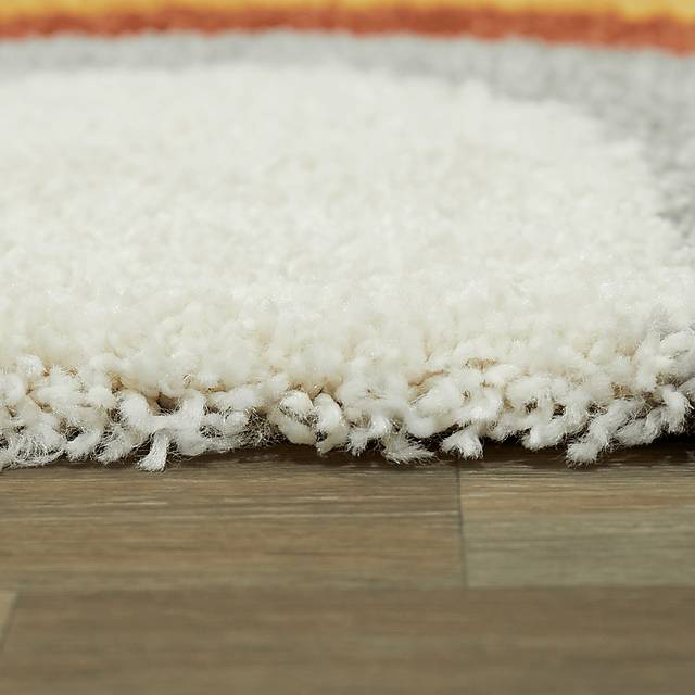 Kids Double Rainbow Cream 5'3 x 7' Rug - Thumbnail - Image 5