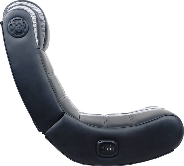 Kids Drako Black/Gray Gaming Rocker - Thumbnail - Image 2