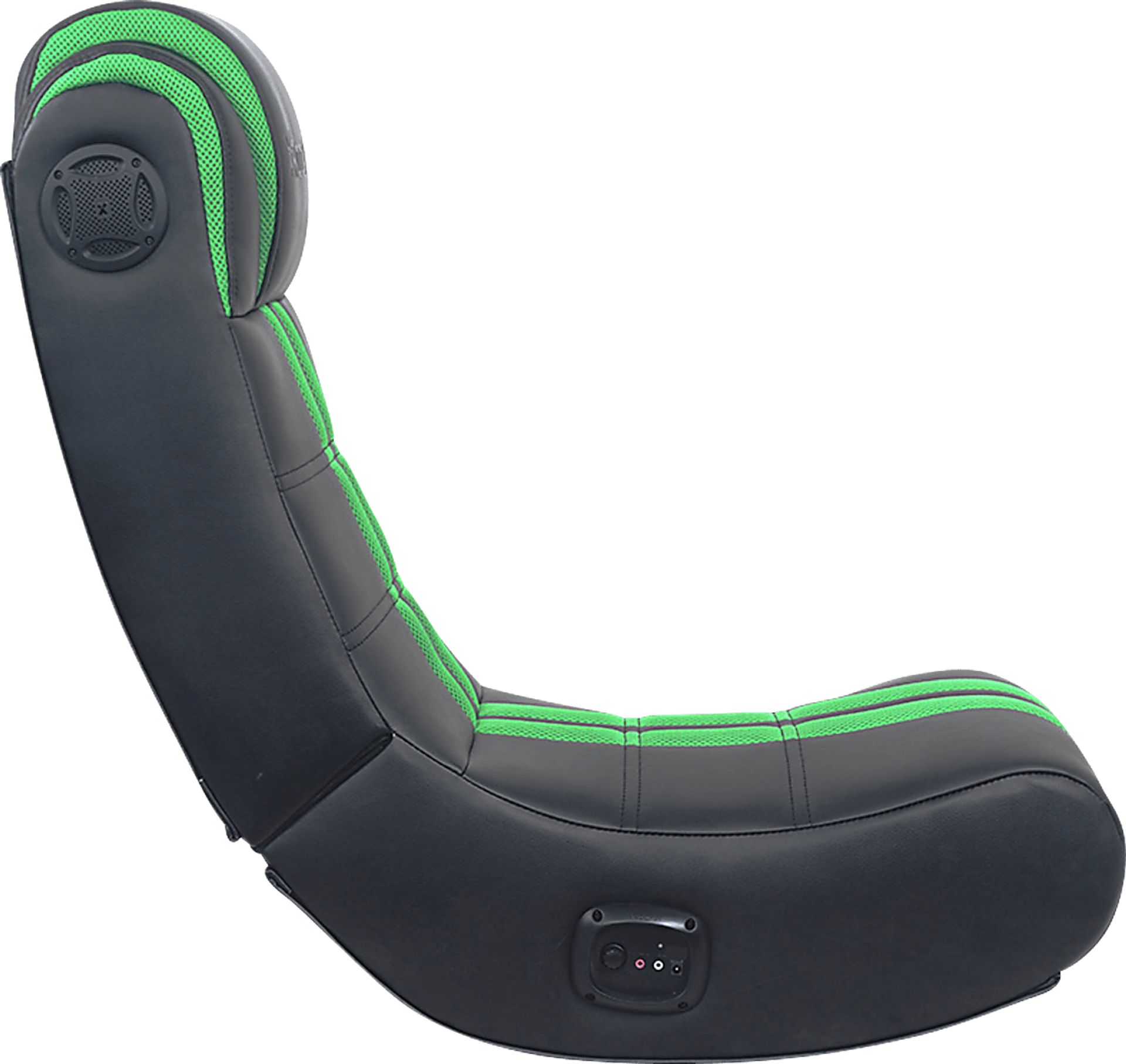 Kids Drako Black/Green Gaming Rocker - Image 2