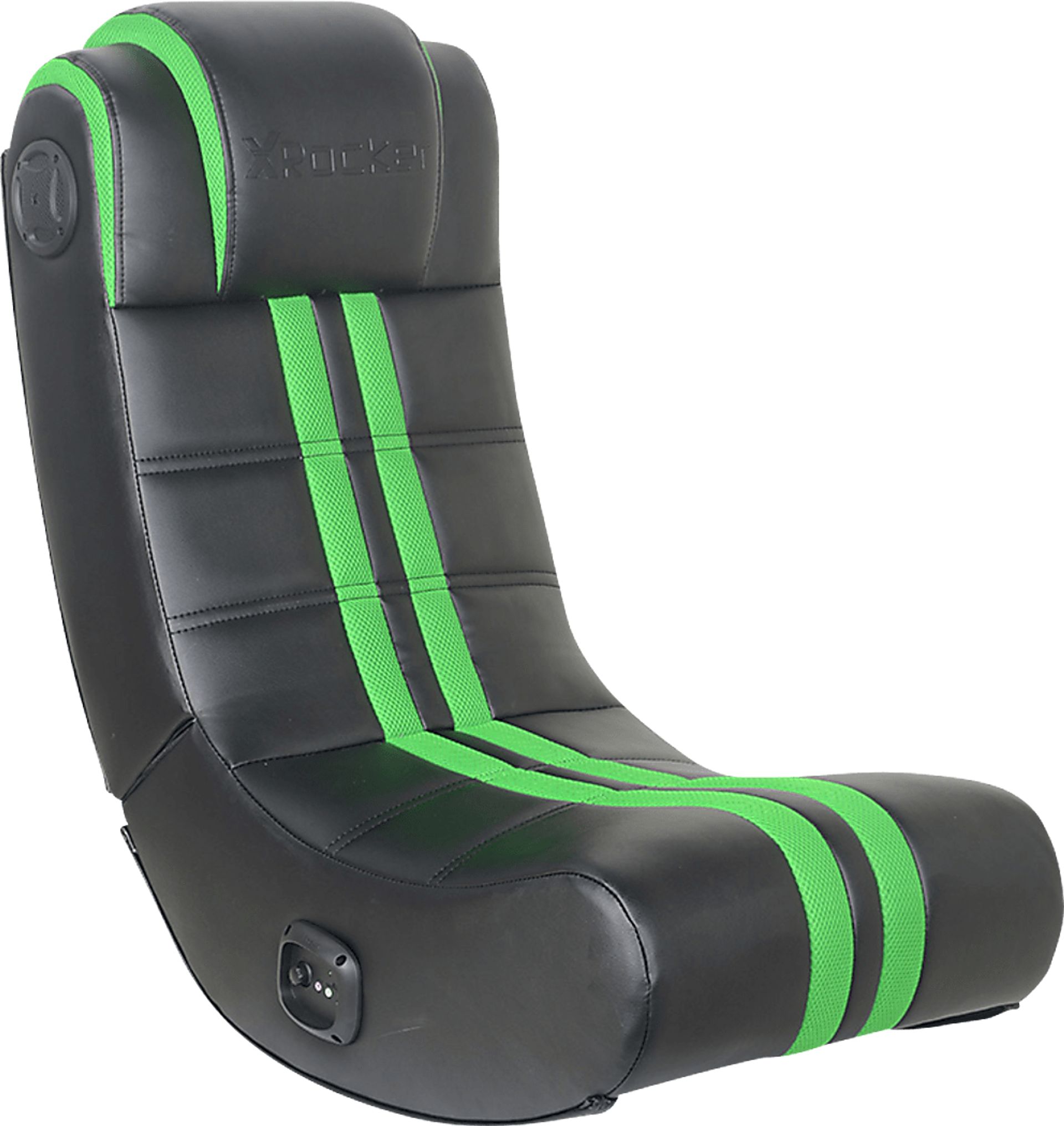 Kids Drako Black/Green Gaming Rocker - Image 1