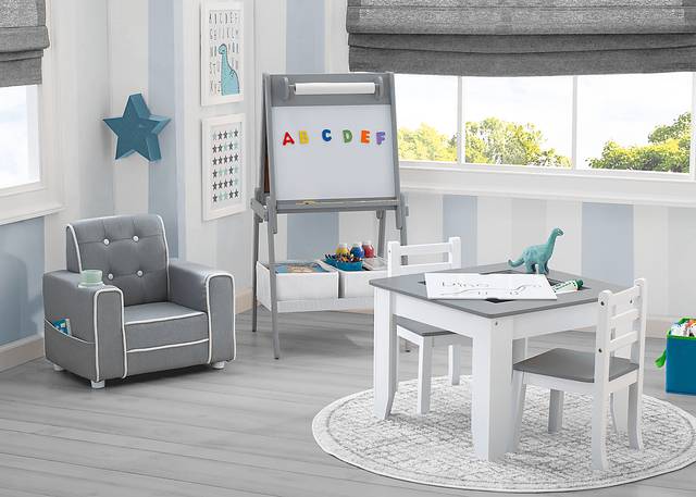 Kids Drawing Lessons Gray Table Set - Thumbnail - Image 7