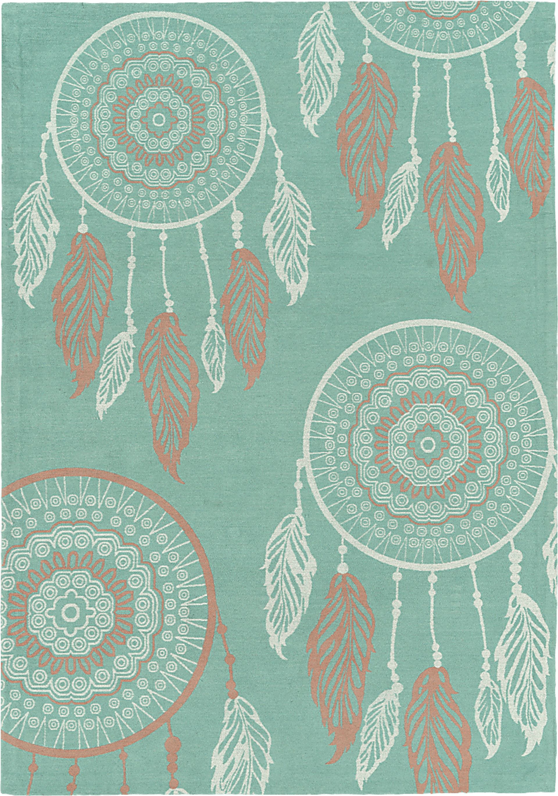 Kids Dream Catcher Blue 7' x 9' Rug - Image 1