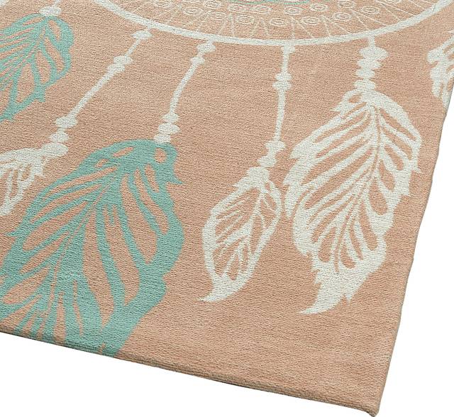 Kids Dream Catcher Orange 5' x 7' Rug - Thumbnail - Image 3